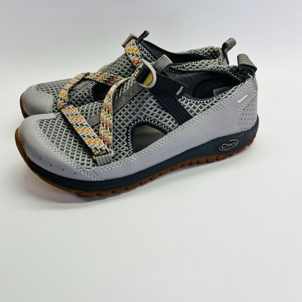 Chaco Odyssey Sandals  Kids' Size 4 Trail To Water Shoes Gray Slip On Closed Toe